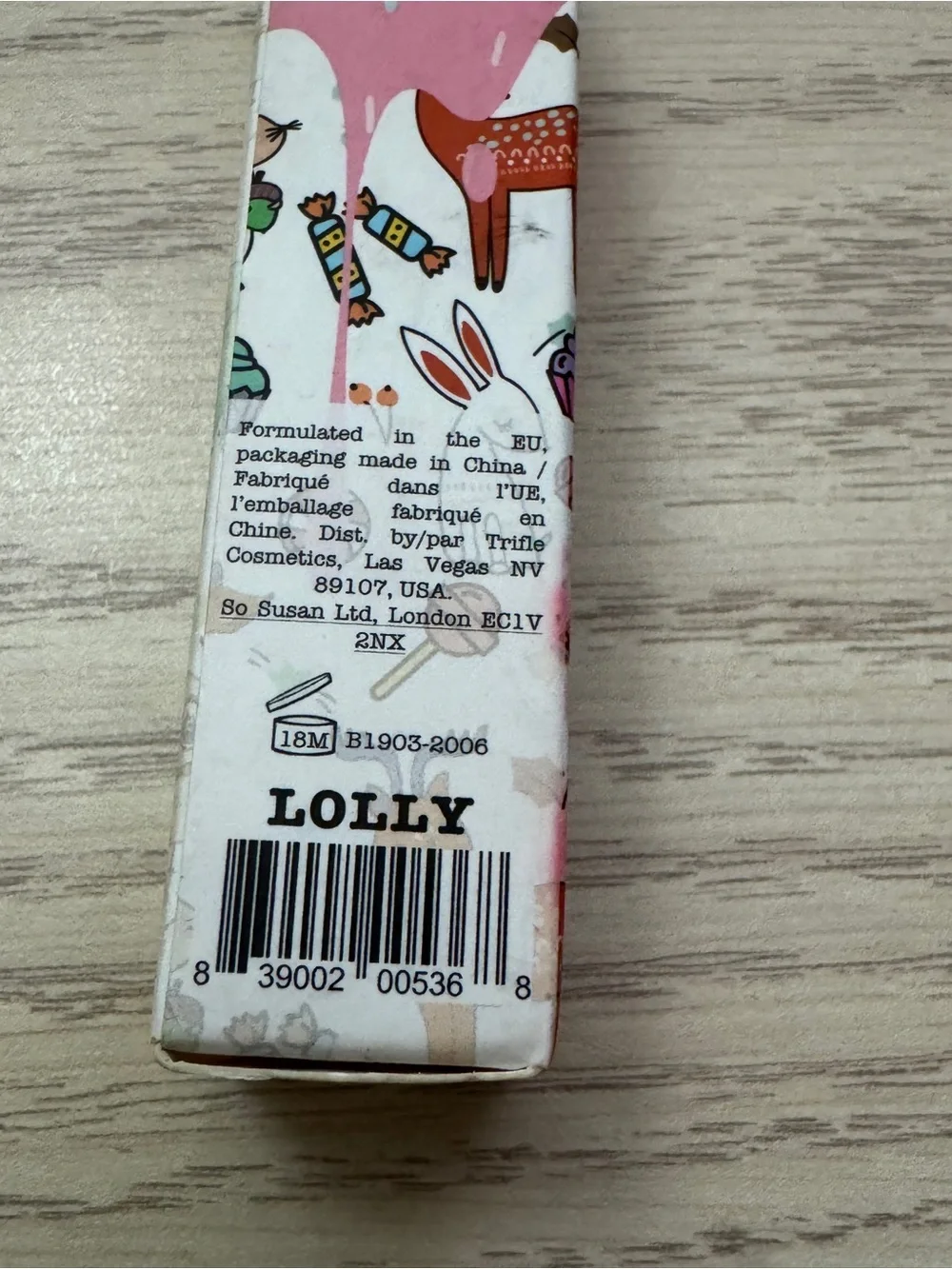 Lip Gloss/Syrup: Trifle Lolly